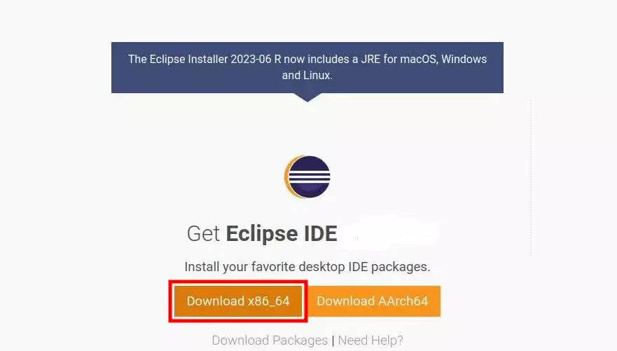 Скачать мастер установки IDE Eclipse.
